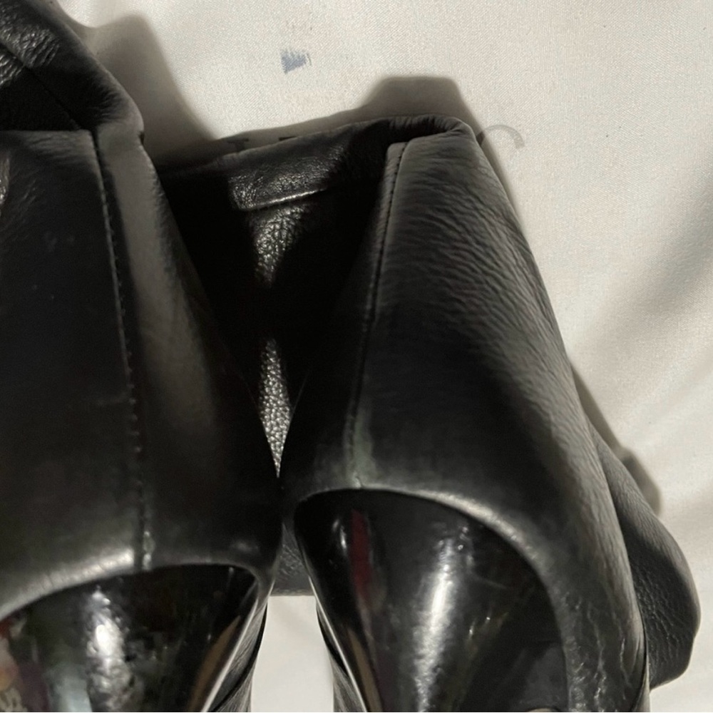 Knee high Jimmy Choo black leather boots - Picture 8 of 11